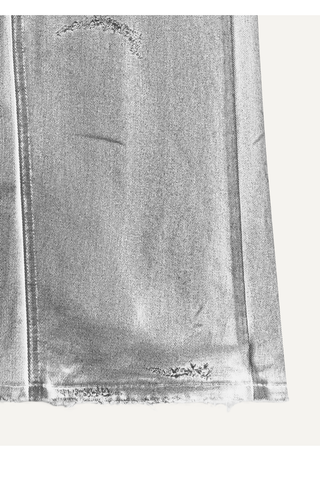 [UNAWARES] SS24 Fishtail Dirty Denim Skirt