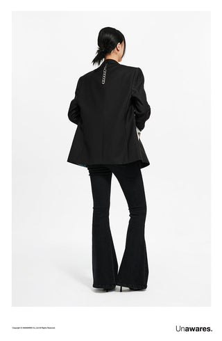 [UNAWARES] Velcro Waist Seal Inlaid Double-Breasted Suit