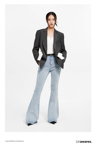 [UNAWARES] Velcro Waist Seal Inlaid Double-Breasted Suit