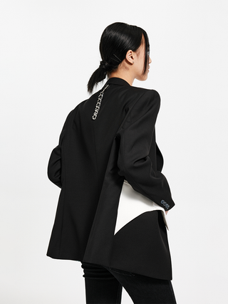 [UNAWARES] Velcro Waist Seal Inlaid Double-Breasted Suit