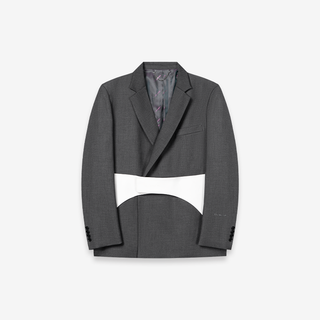[UNAWARES] Velcro Waist Seal Inlaid Double-Breasted Suit