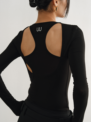 [UNAWARES] Two layer Knitted Long-Sleeved Top