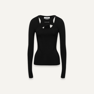 [UNAWARES] Two layer Knitted Long-Sleeved Top
