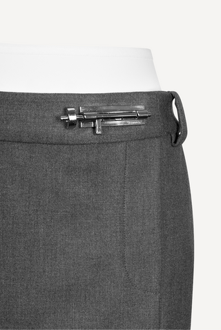 [UNAWARES] Double-Layer Waist Pin Buckle Mini Skirt
