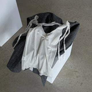 unbal strap shirring sleeveless (3c)