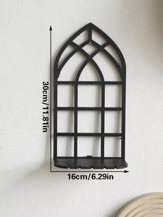 Gothic Wooden Arch Shelf