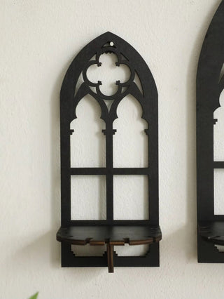 Gothic Wooden Arch Shelf