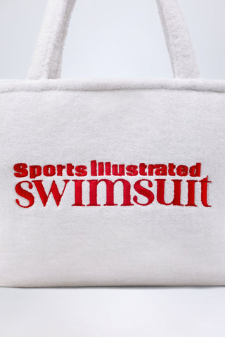 Towelling Tote Bag in White