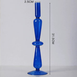 Blue Candle Holder Vase
