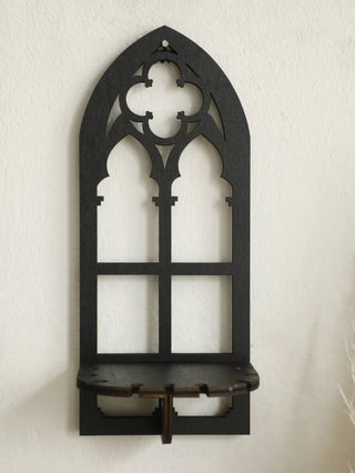 Gothic Wooden Arch Shelf