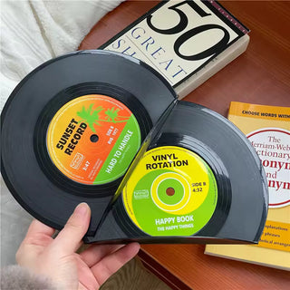 Retro Vinyl Record Bookends