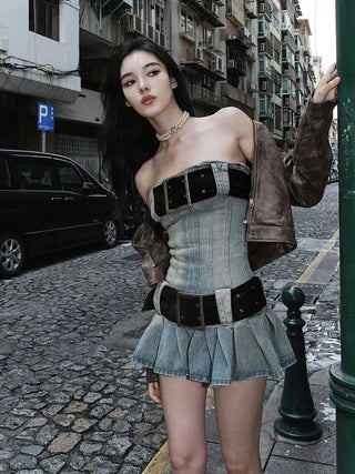 Vintage Y2K Denim Dress