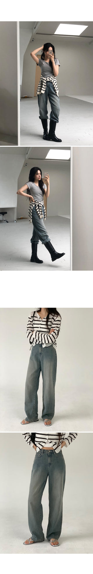 (basic/long) Summer denim pants - 3 colors