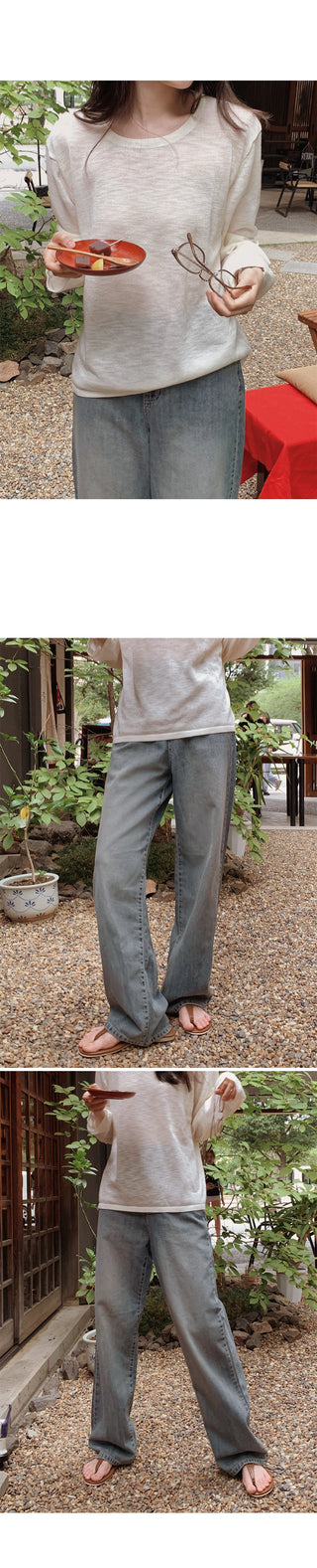 (basic/long) Summer denim pants - 3 colors