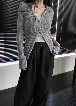 vintage net collar cardigan (2c)