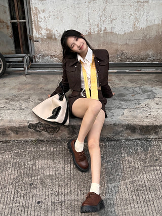 apricot messenger tote