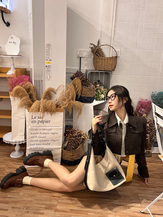 apricot messenger tote
