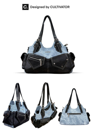 denim stitch crossbody