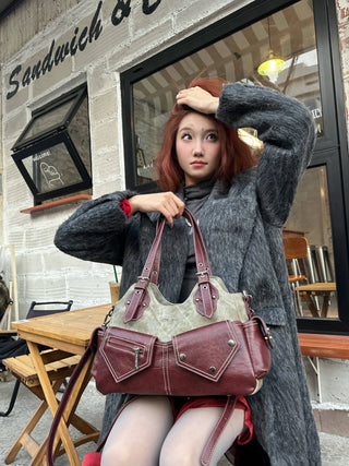 denim stitch crossbody
