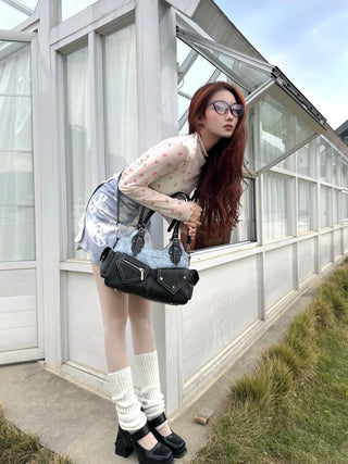 denim stitch crossbody
