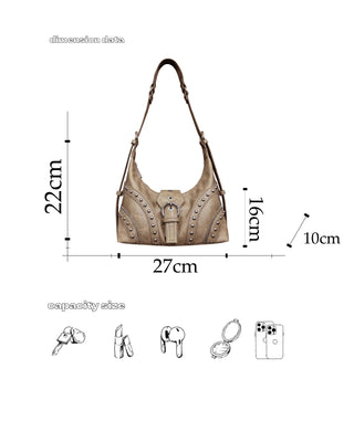 rivet crossbody bag