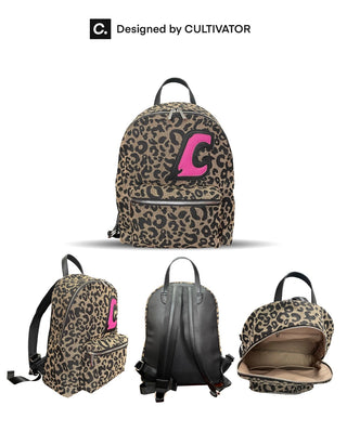 leopard print backpack