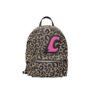leopard print backpack