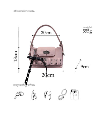 contrast underarm bag