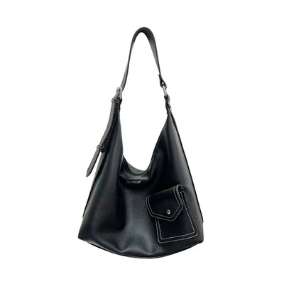 black crossbody tote