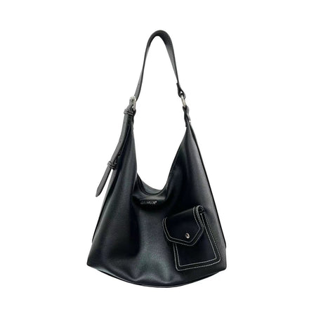 black crossbody tote