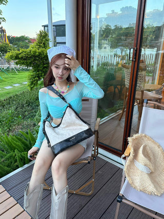 distressed messenger tote