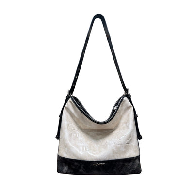 distressed messenger tote