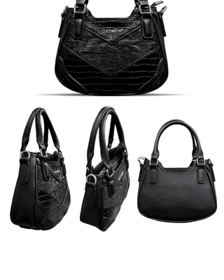 snake pattern satchel