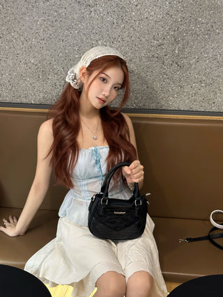 snake pattern satchel