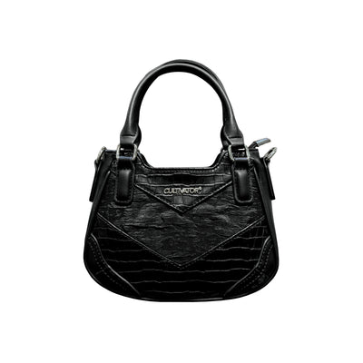snake pattern satchel