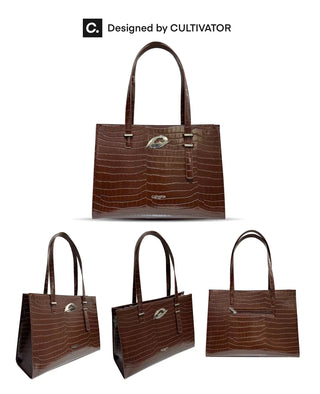 stone pattern tote