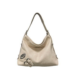 double buckle tote