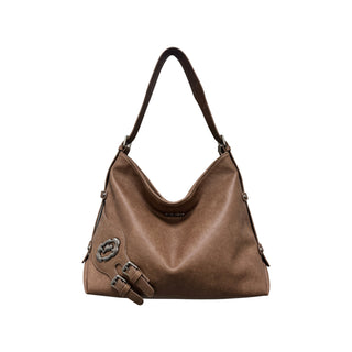 double buckle tote