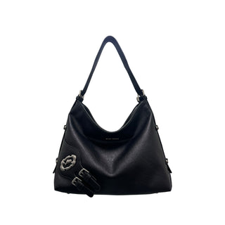 double buckle tote