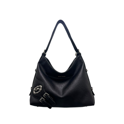 double buckle tote