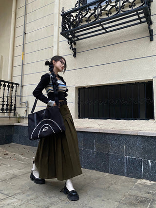black nylon tote