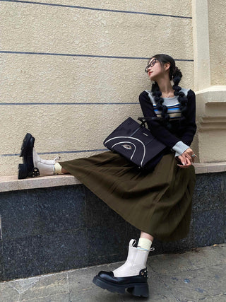 black nylon tote