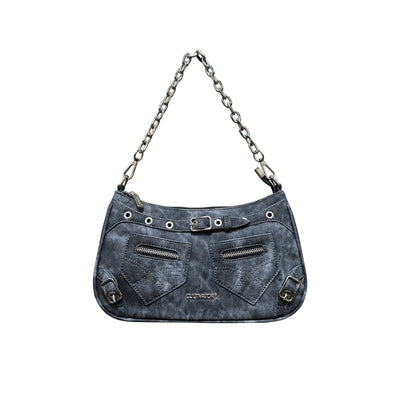 tie-dye denim bag