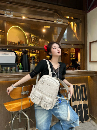 wax leather backpack