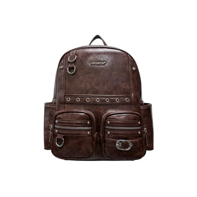 wax leather backpack