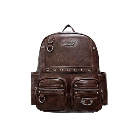 wax leather backpack