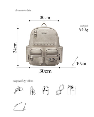 wax leather backpack