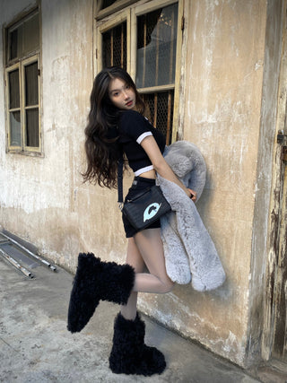 crocodile square bag