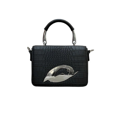 crocodile square bag