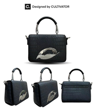 crocodile square bag